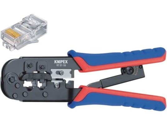 Knipex Krympetang 250 mm for RJ45-Kontakter - Profesjonelt Håndverktøy
