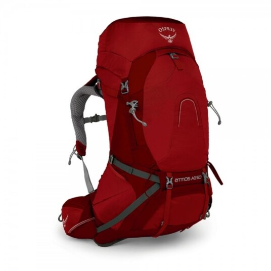 Osprey Atmos AG 50 Tursekk Herre, Rigby Red, MD Osprey Atmos AG 50 Tursekk Herre, Rigby Red, MD