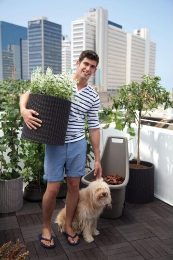 Keter Potte Stor Sylindrisk Krukke, Whiskybrun Keter Potte Stor Sylindrisk Krukke, Whiskybrun