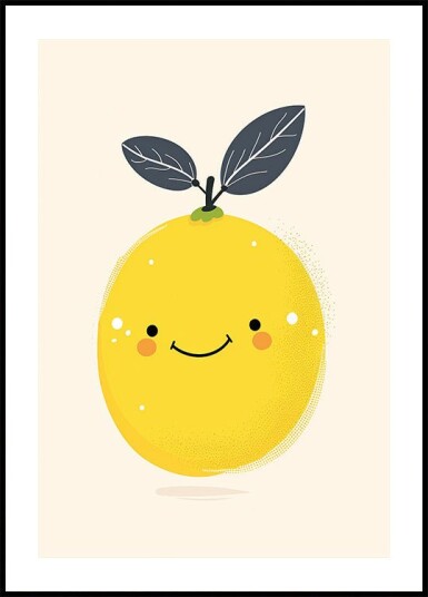 Happy Lemon Plakat Plakat / 100x150cm