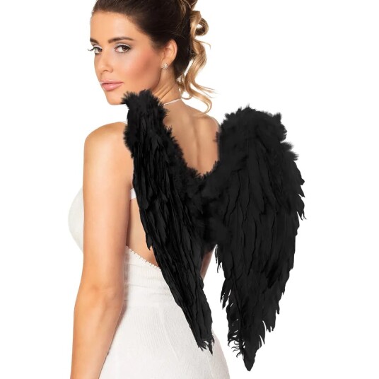 Boland - Angel Wings Foldable Black 50 x 50 cm Boland - Angel Wings Foldable Black 50 x 50 cm