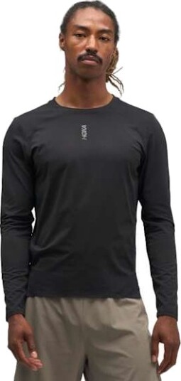 Hoka EveryRun Long Sleeve Herre Blk/Black XL