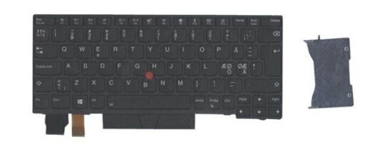 Lenovo Chicony - Brbart tastatur - til utskifting - Nordisk - Svart