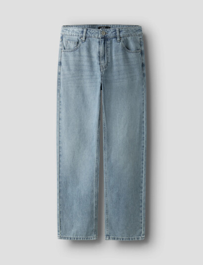 LMTD Nlmbex Dnm R Straight Pant Noos Blue 128