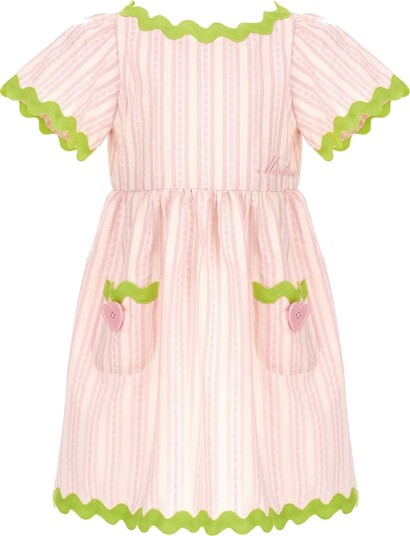 Moschino Kjole Rosa Stripet/Neongrønn Moschino 8 år 128 Kjole Moschino Kjole Rosa Stripet/Neongrønn Moschino 8 år 128 Kjole