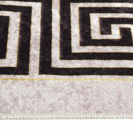 vidaXL Vaskbart teppe 120x180 cm lys beige sklisikker vidaXL Vaskbart teppe 120x180 cm lys beige sklisikker