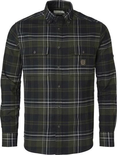 Chevalier Men's Heron Flannel Shirt October Green Checked L, October Green Checked