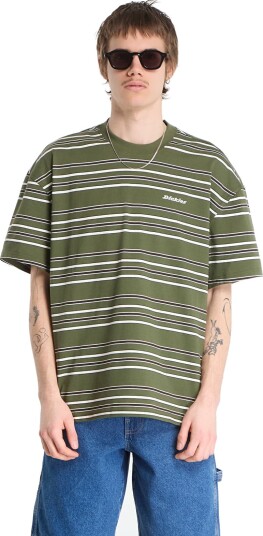 Dickies East Liberty Stripe Tee White S Dickies East Liberty Stripe Tee White S