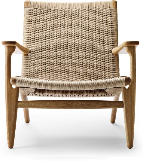 Carl Hansen Carl Hansen Ch25 Oljad Ek Naturflätat Papperssnöre Lenestoler Hans J. Wegner Tre Farget Naturlig Materiale/tre