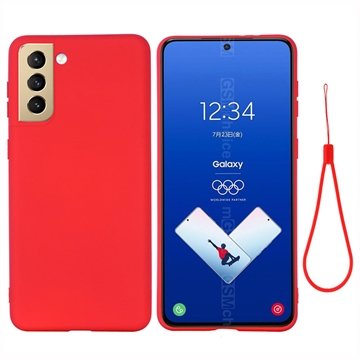 Samsung Galaxy S21 FE 5G Liquid Silikondeksel Rød