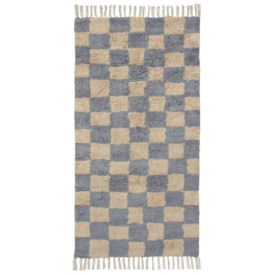 Ferm Living Vaskbar Teppe Mara Mist Blue