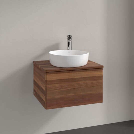 Villeroy & Boch Antao Servantskap med 1 skuff 60x50x36 cm u/lys Valnøtt Villeroy & Boch Antao Servantskap med 1 skuff 60x50x36 cm u/lys Valnøtt