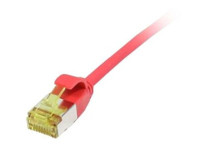 Patchkabel Rj45 Cat6a 500Mhz 015M Rød Uftp Slimline Rund D38mm Tpelszhsuperflex Awg32 Med Cat7 Råkabel Synergy 21