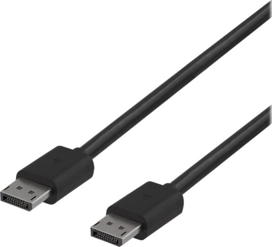 Deltaco Displayport Kabel Displayport Hann Til Displayport Hann Displayport 1.4 3 M 8 K 60 Hz 7680 X 4320 Støtte Ikke Låsende Svart