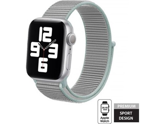 Crong Nylon - Pasek Sportowy Do Apple Watch 38/40/41 Mm (Pastel Grey)