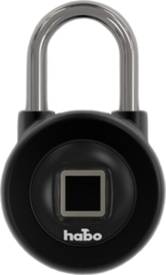Habo Hengelås Smartlock Sort Sb Med Fingeravtrykk Og Bt Funksjon