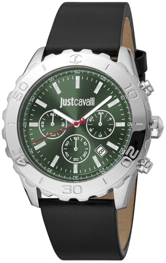 Just Cavalli Herreklokke JC1G214L0015 Classic Grønn/Lær Ø42 mm Just Cavalli Herreklokke JC1G214L0015 Classic Grønn/Lær Ø42 mm