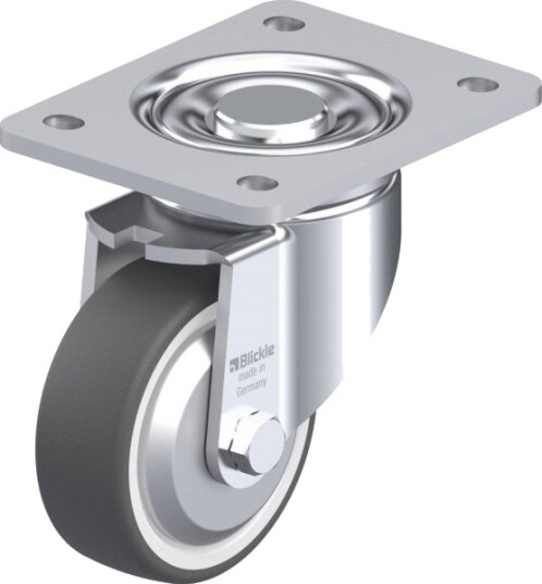 Blickle 636019 Lh-Poth 100G-3-Fa Hjul, Hjuldiameter 100 Mm, Bæreevne (Maks.) 300 Kg – 1 Stk