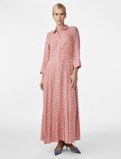 YAS Yassavanna Long Shirt Dress S. Noos - Red - S YAS Yassavanna Long Shirt Dress S. Noos - Red - S