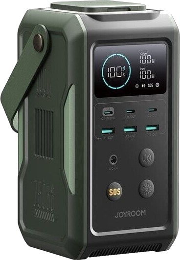 Joyroom JR-PBF10 75000mAh 100W Powerbank med Lys Grønn Joyroom JR-PBF10 75000mAh 100W Powerbank med Lys Grønn