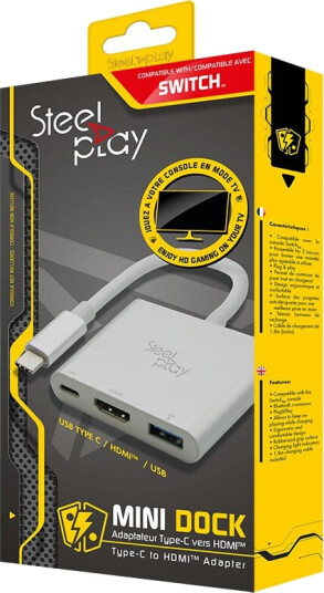 Steelplay - Mini Dock - USB-C/HDMI Adapter (Switch/Mac)