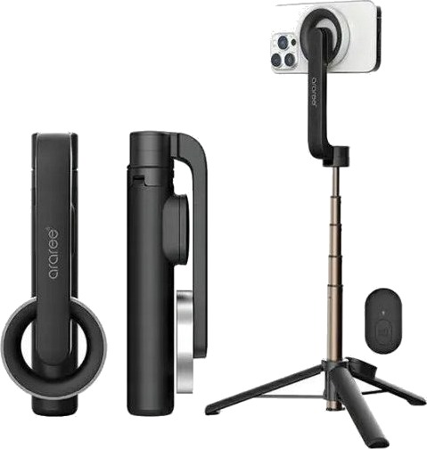 Sourcing Araree Selfie Stick Bluetooth Magfie Pod Juoda/Juodas Magsafe Tripod Ar60-01727A
