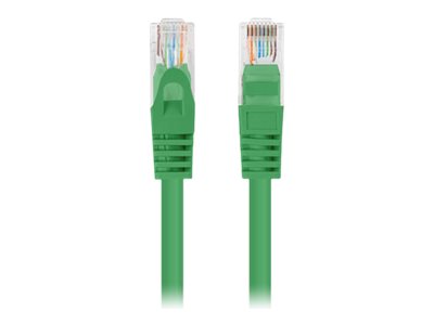 Lanberg Koblingskabel Rj 45 Hann Til Rj 45 Hann 1 M 4.8 Mm Utp Cat 5E Formstøpt Rund Uten Hindringer Flertrådet Grønn Ral 6024 En Pakke 10 PCU5 20CC 0100 G