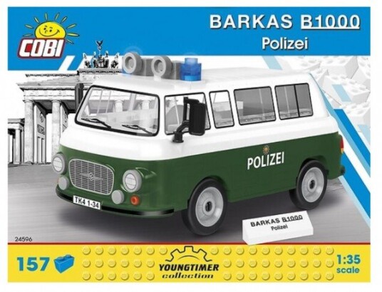 Cobi Youngtimer Barkas B1000 Police Cobi-24596 Cobi Youngtimer Barkas B1000 Police Cobi-24596