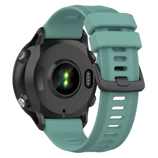 INCOVER Garmin Stropp 22 mm Silikon Rillet - Mørk Grønn INCOVER Garmin Stropp 22 mm Silikon Rillet - Mørk Grønn