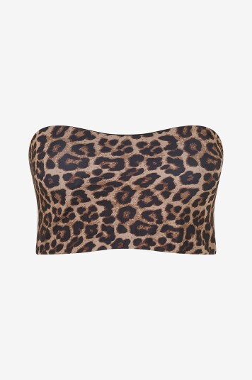 Zizzi Bikini BH caAnne Bandeau Brun