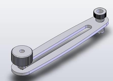 UNICOL One arm with knurled screw UNICOL One arm with knurled screw