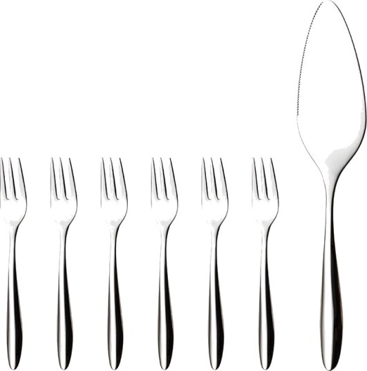 Hardanger Bestikk Lykke kakesett 7 deler rustfritt stål Hardanger Bestikk Lykke kakesett 7 deler rustfritt stål