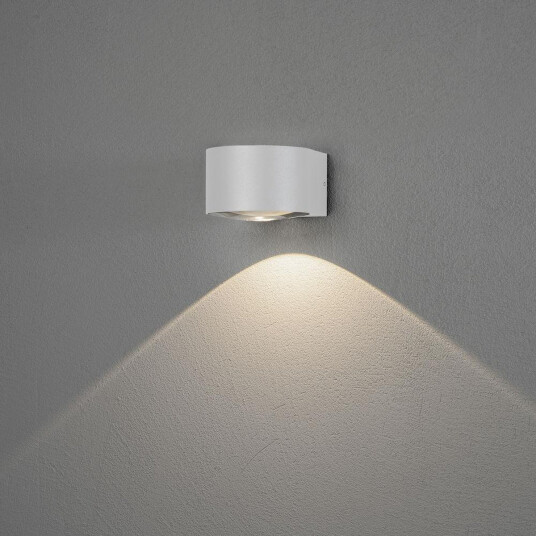 Konstsmide Gela vegglampe utendørs ned 6W IP54 - Hvit