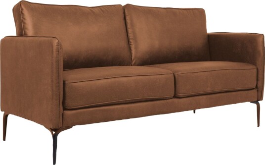 Sofa HOME4YOU Sofia 2 seter Brun brun