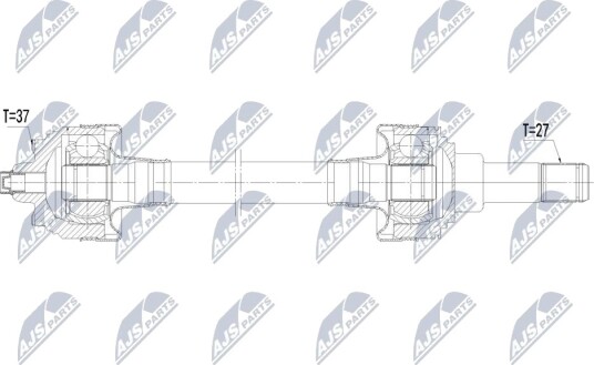 Nty Drivaksel NTY NPW BM 238