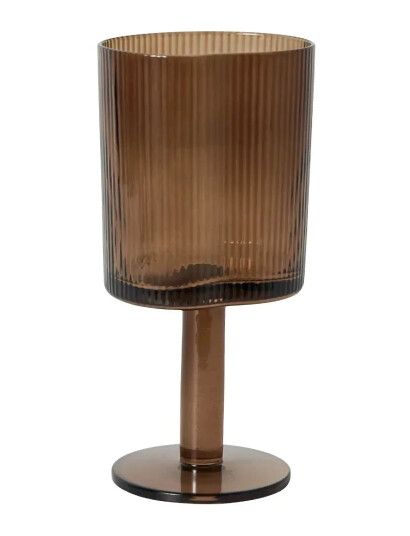 Muubs White Wine Glass Ripe Smoked Brown Brown ONE SIZE Muubs White Wine Glass Ripe Smoked Brown Brown ONE SIZE