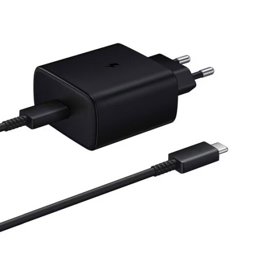 Samsung Hurtiglader 45W USB-C med Quick Charge for Galaxy-mobiler Samsung Hurtiglader 45W USB-C med Quick Charge for Galaxy-mobiler