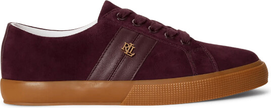 Lauren Ralph Lauren Kidsuede/Softnappa Janson Ii Sk Vlc Burgundy 40