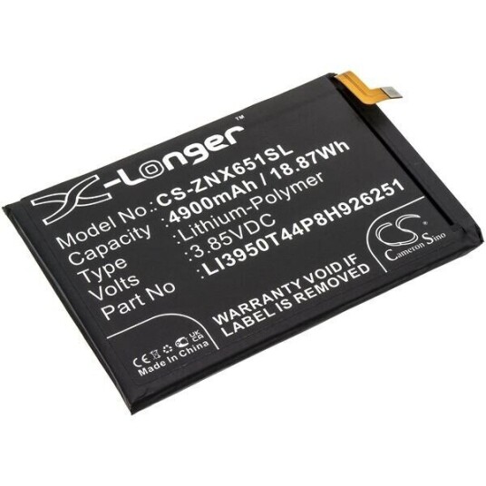 ZTE NX651J batteri (4900 mAh 3.85 V, Sort)