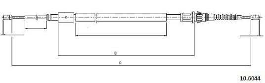 Metzger Tautrekk parkeringsbrems METZGER 10.6044