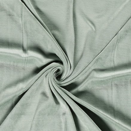 Balsløw Bomullsvelourstoff 150cm 122 Mørk Støvet Grønn 50cm