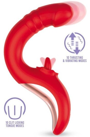 Drako Vibe With Thrusting & Licking Tongue Drako Vibe With Thrusting & Licking Tongue