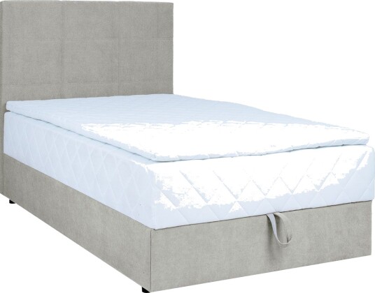 Kontinentalseng Kalen med madrass 90x200 cm mørk beige