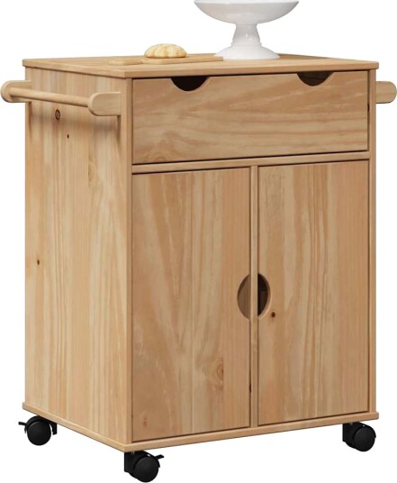 Kjøkkenvogn OTTA 59x45x80 cm heltre furu 4013464 Kjøkkenvogn OTTA 59x45x80 cm heltre furu 4013464
