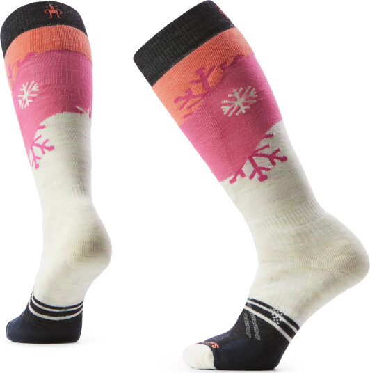 Smartwool Women's Ski Full Cushion Snowpocalypse Pattern OTC Socks Moonbeam 42 45 Smartwool Women's Ski Full Cushion Snowpocalypse Pattern OTC Socks Moonbeam 42 45