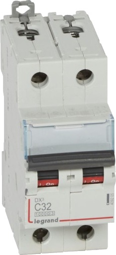 Legrand DX3 MCB automatsikring C32 2P 2M 10/16kA