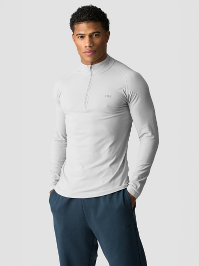 ICIW Essential Seamless 1/4 Zip Long Sleeve Grå XXL ICIW Essential Seamless 1/4 Zip Long Sleeve Grå XXL