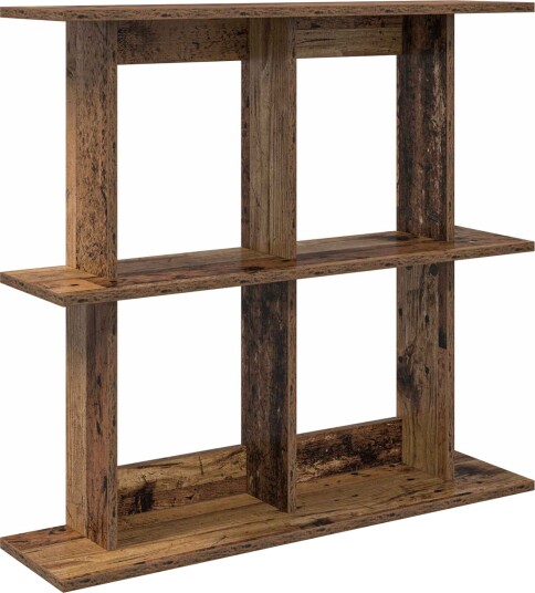vidaXL Vegghylle Veggmontert Gammelt tre 80 x 20 x 75 cm