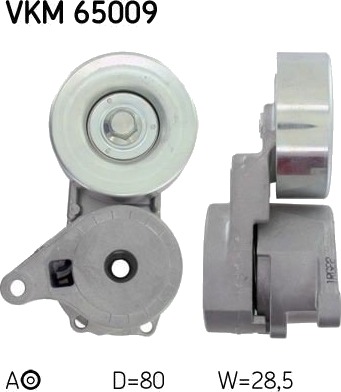 Strammehjul, kilerem SKF VKM 65009
