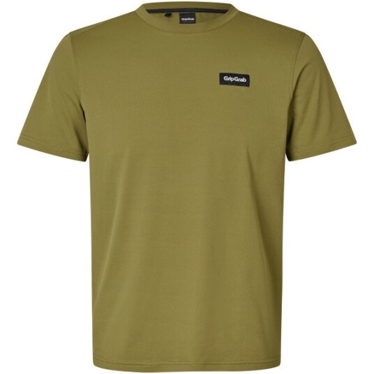 GripGrab Flow Teknisk T shirt Herre Olivengrønn GripGrab Flow Teknisk T shirt Herre Olivengrønn